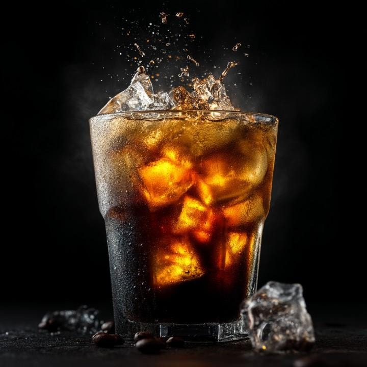 تبلیغ نوشیدنی قهوه سرد